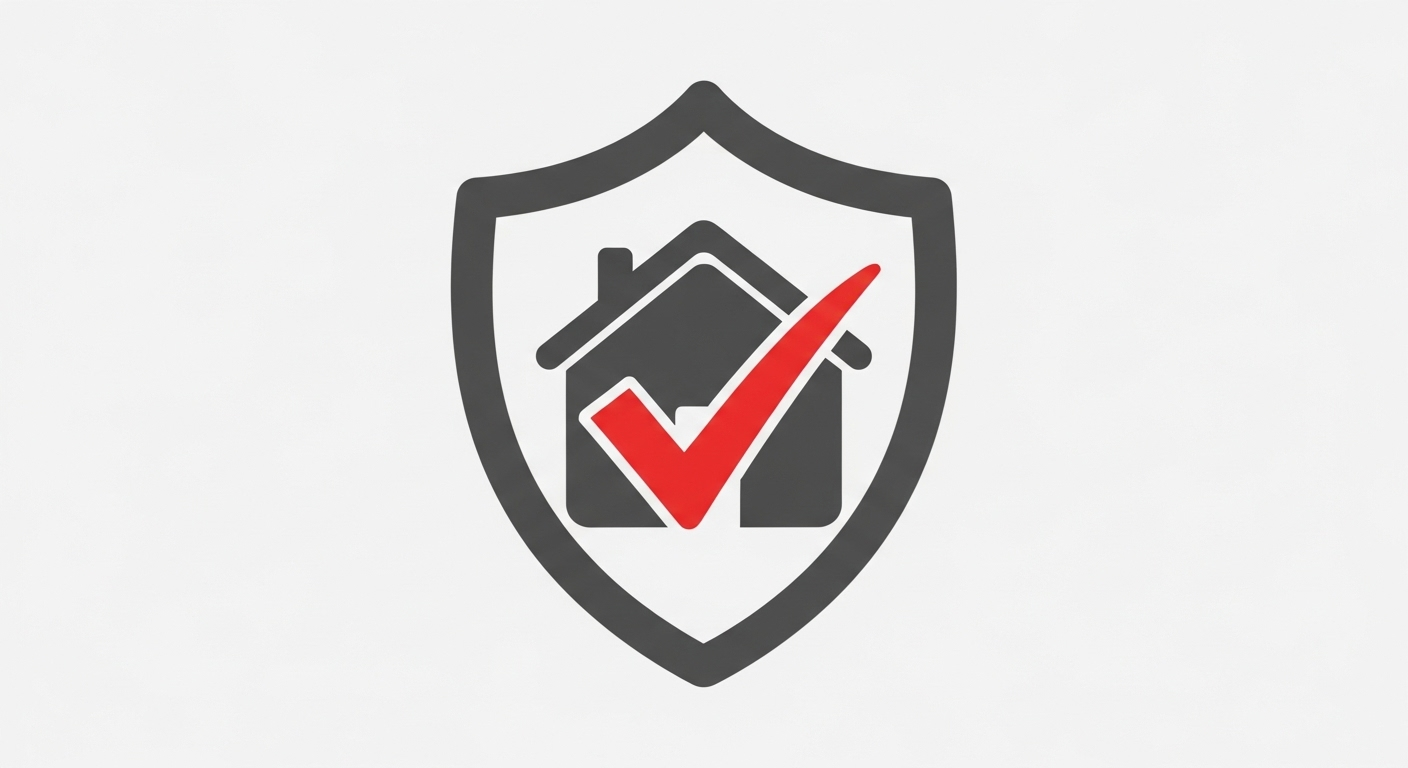 An icon of a house protected by a shield, symbolizing how a DMS provides compliance and security for real estate transactions.